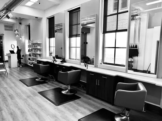 Professional salon website with online booking and photo gallery